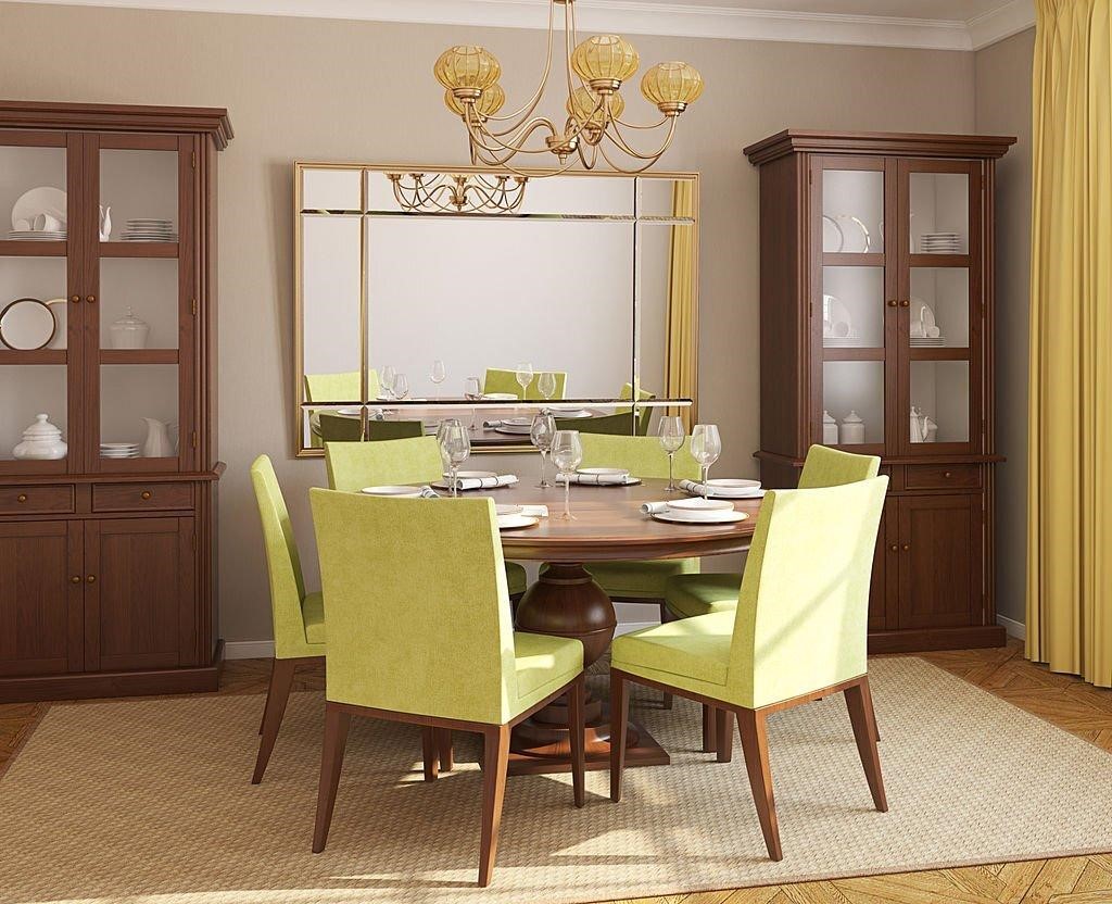 Bow On Mirror In Dining Room