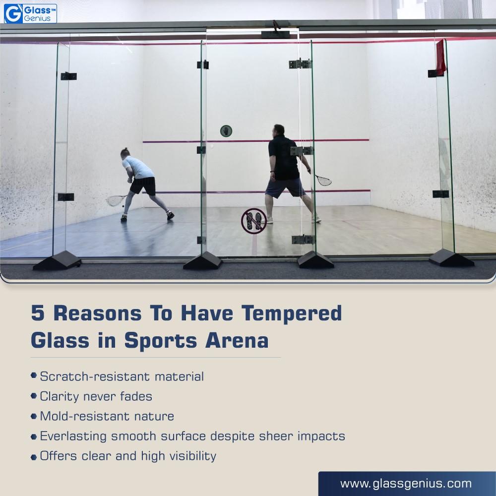 Tempered Glass application in Sports Courts Fences
