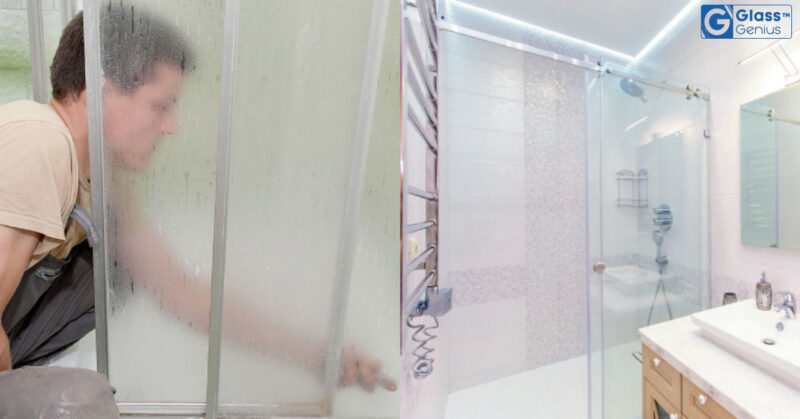 sliding shower door installation