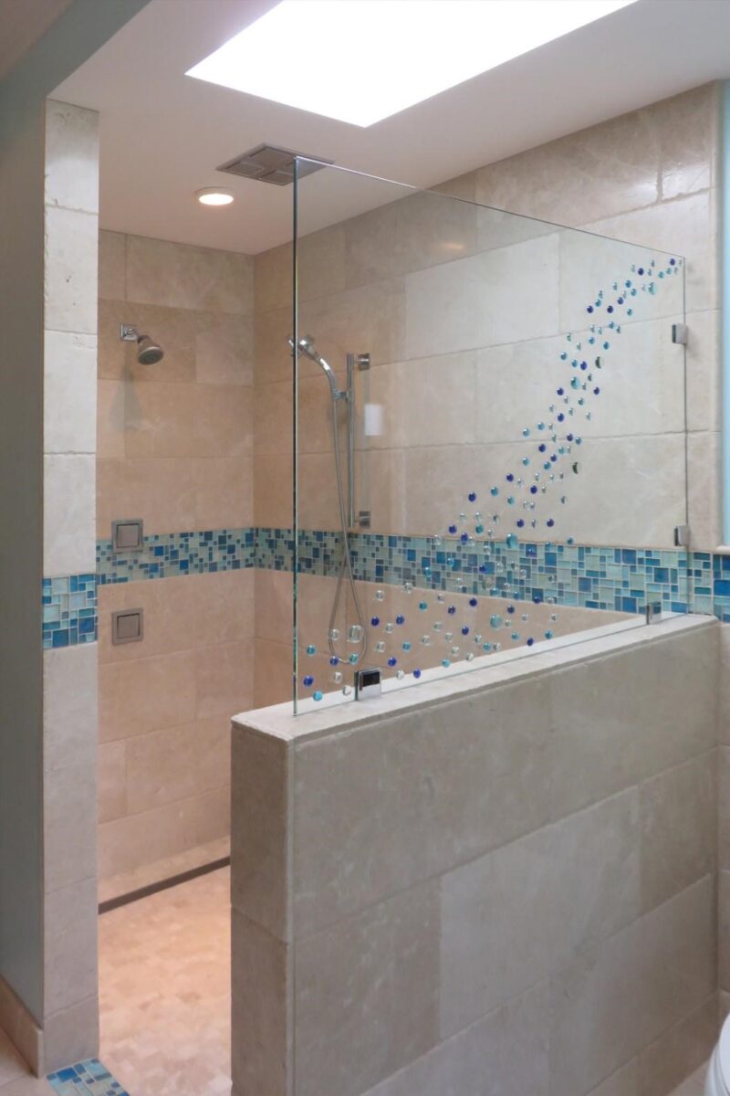 Half Wall Shower Glass Styles Pros And Cons Glass Genius 1175